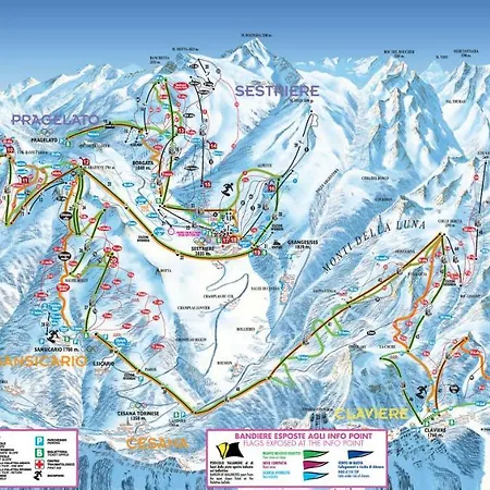 Bilocale Fronte Piste - Appartamentiflarida Sansicario Alto Lägenhet